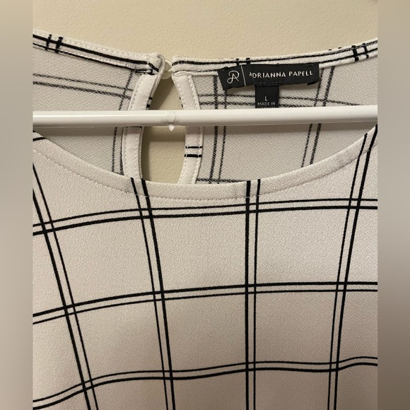 ✨Adrianna Papell Checkered👚 - Size L - Picture 2 of 6
